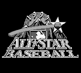 All-Star Baseball 99 title screen for GameBoy